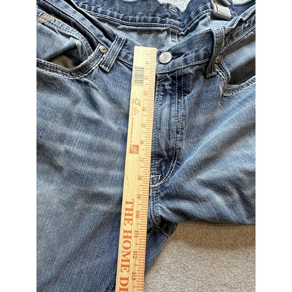 Ariat Jeans Mens 36x38 Blue Denim Straight Leg Light Wash Western YKK 10017511 - Picture 13 of 16